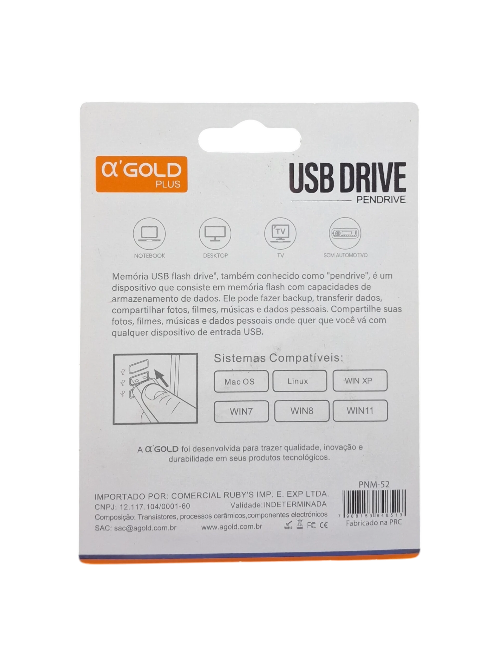 PENDRIVE VARIAS MARCAS E MODELOS - SATURNUS CELL