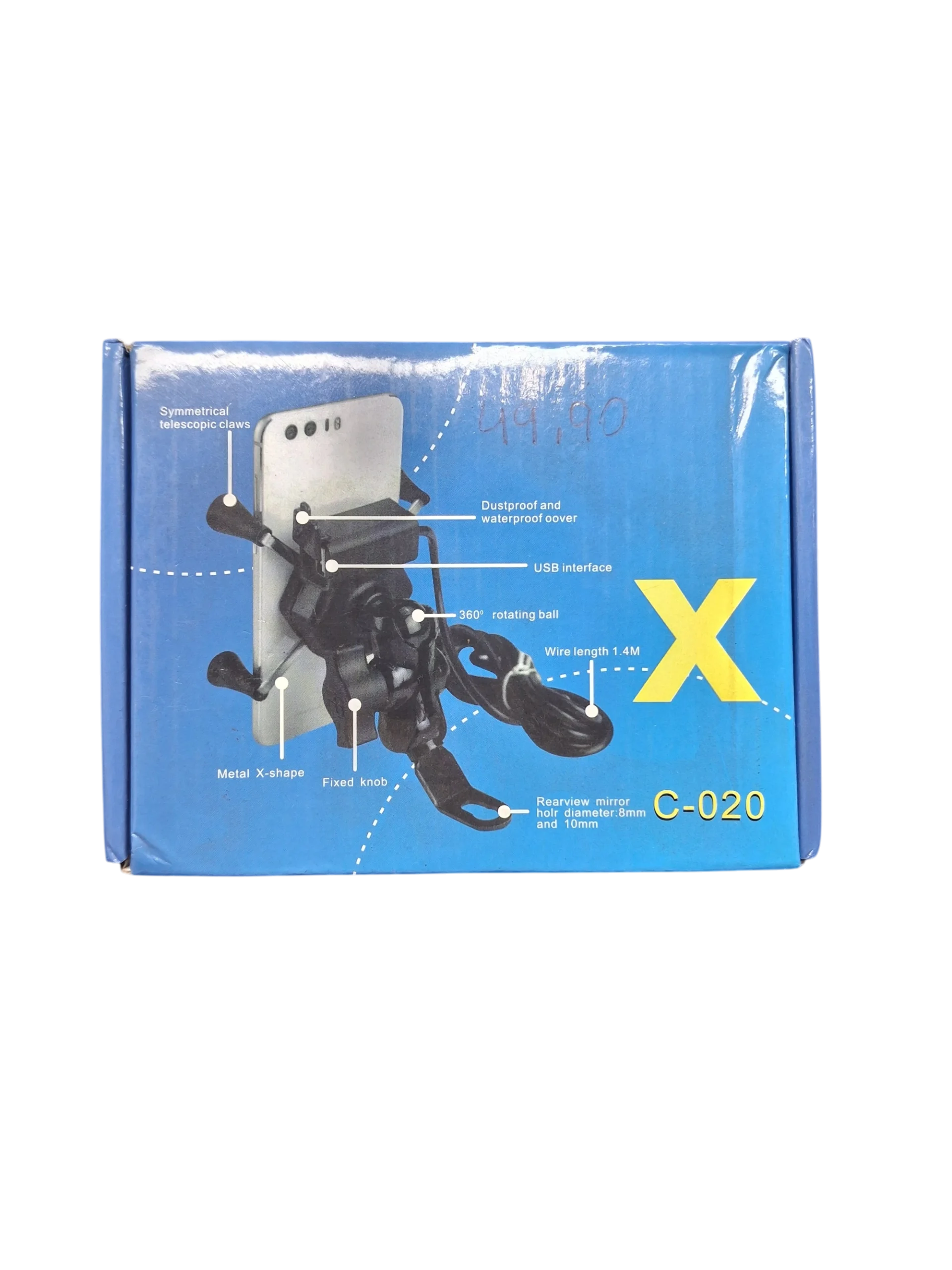 SUPORTE MOTO CARREGADOR USB