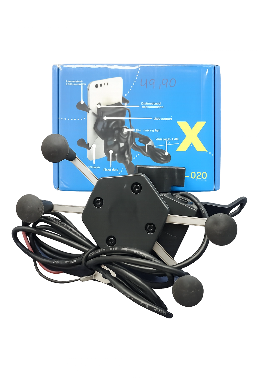 SUPORTE MOTO CARREGADOR USB